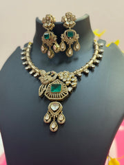 Kundan Victorian Necklace set