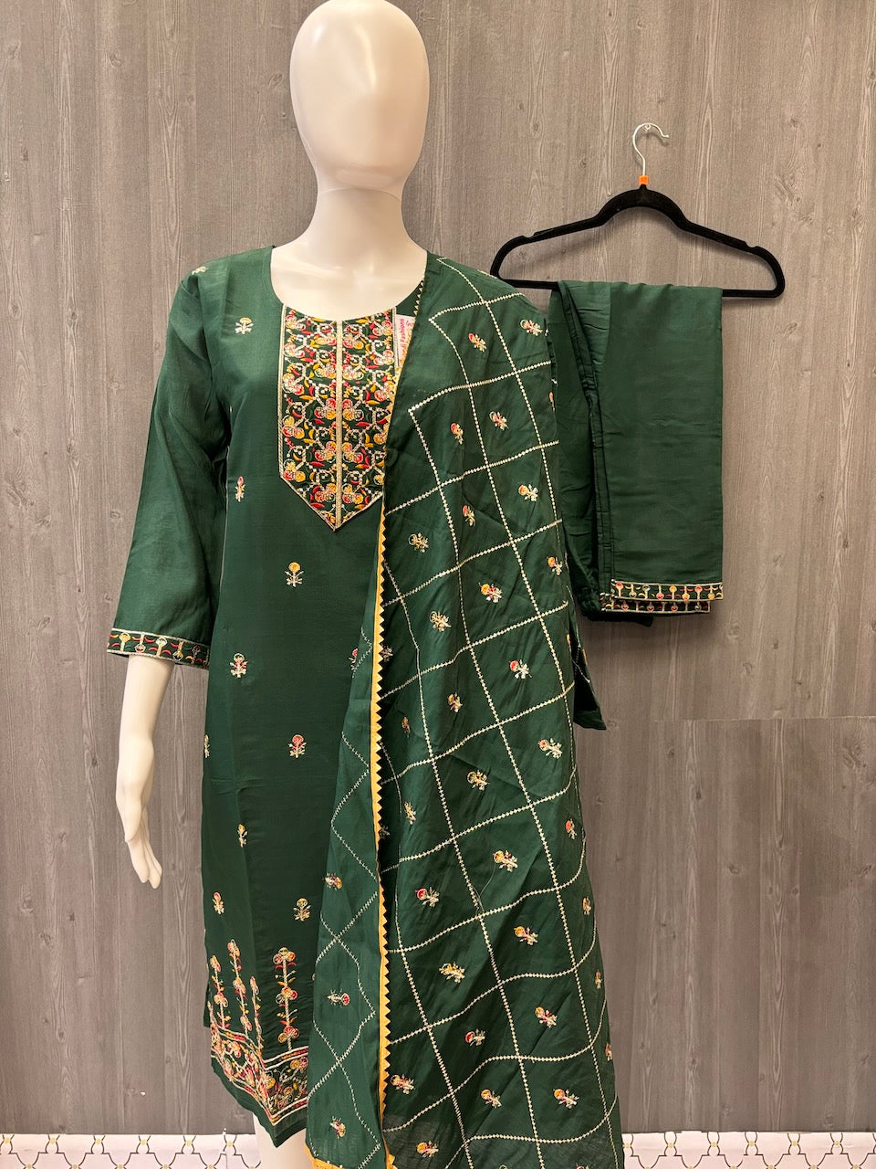 Roman Silk Kurti set- Colorful Kurti sets with embroidery work size 40 image 7