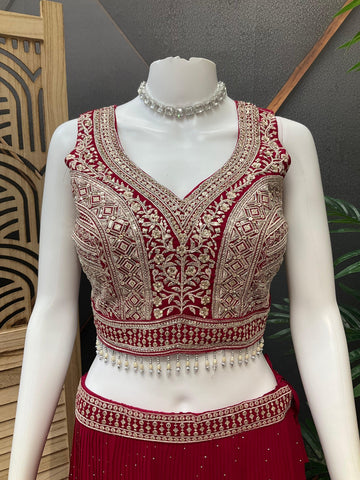 Georgette Party Wear Lehenga Set - Wedding & Festive