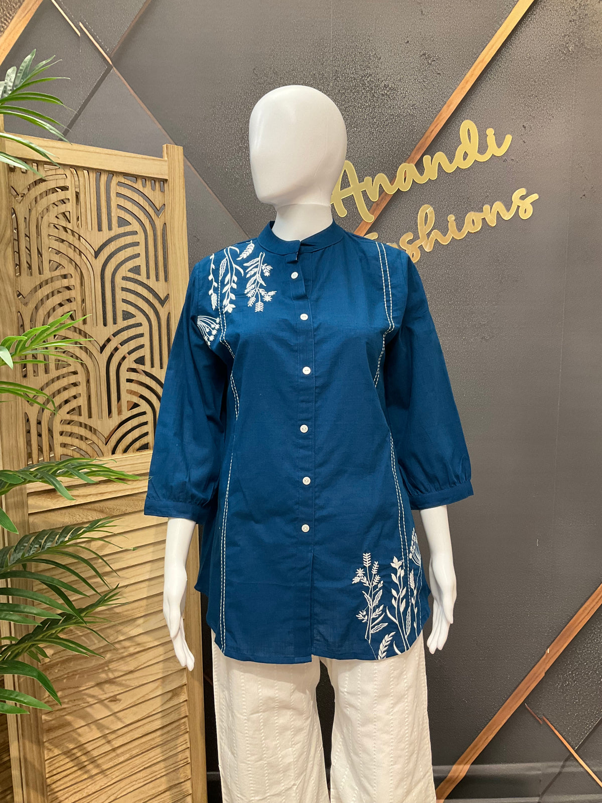 Royal Blue - Short Kurti