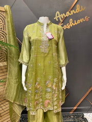 Women’s Green Party Wear Palazzo set
