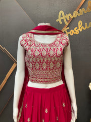 Teenage Girls Red Lehenga set