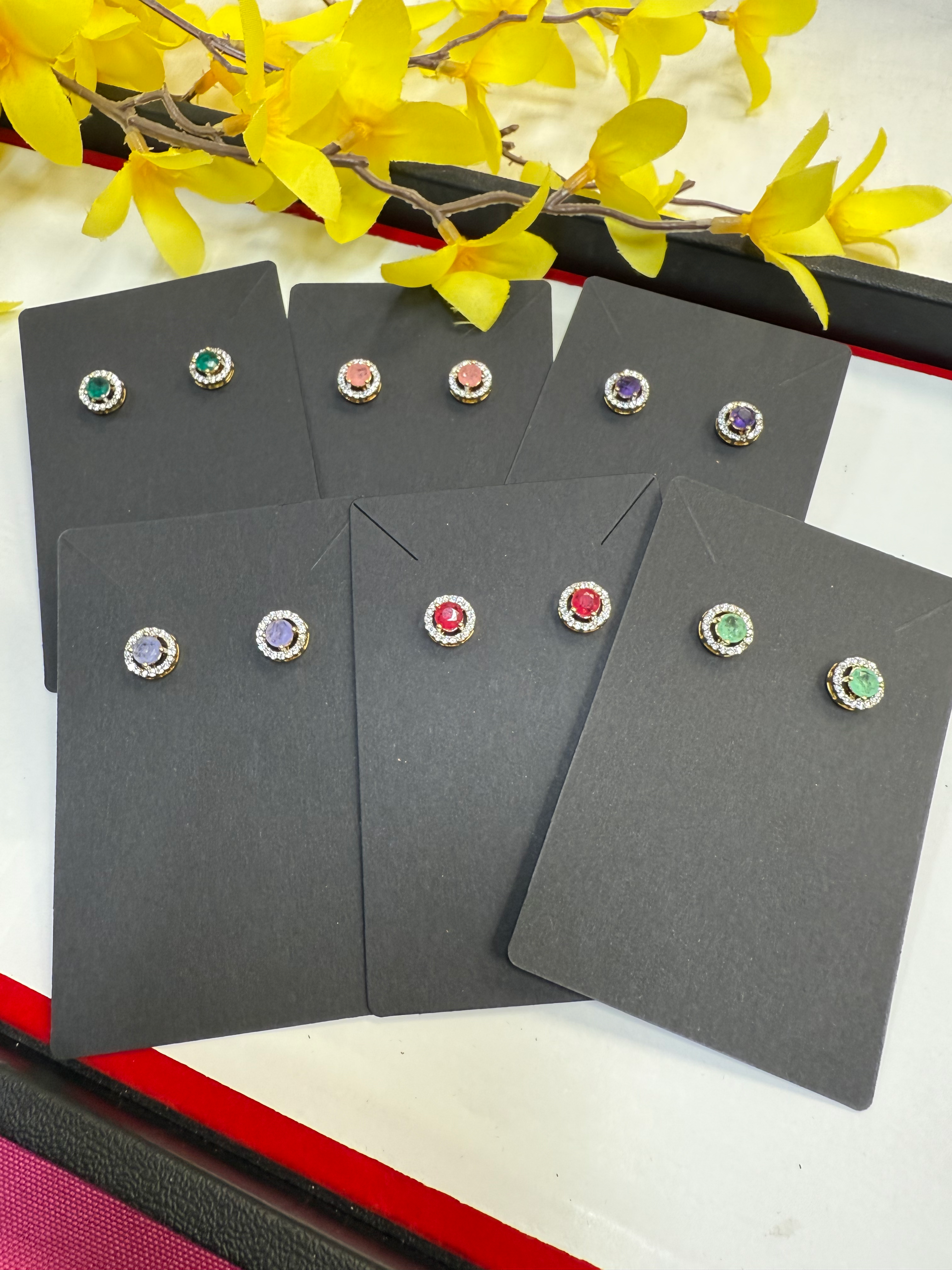 Small circle studs/earrings image 0