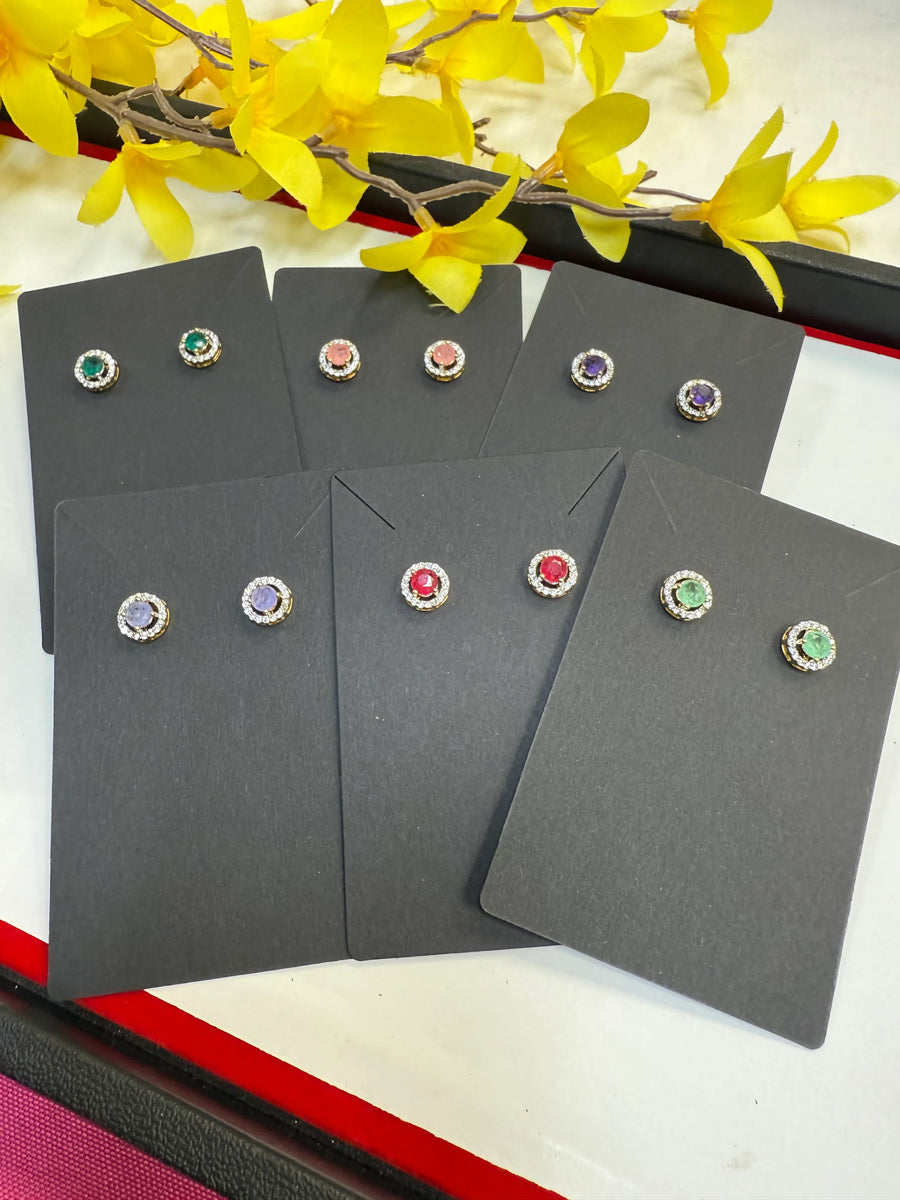Small circle studs/earrings
