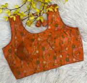 Orange Tissue Blouse