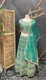 Pastel Green Plus size lehanga set