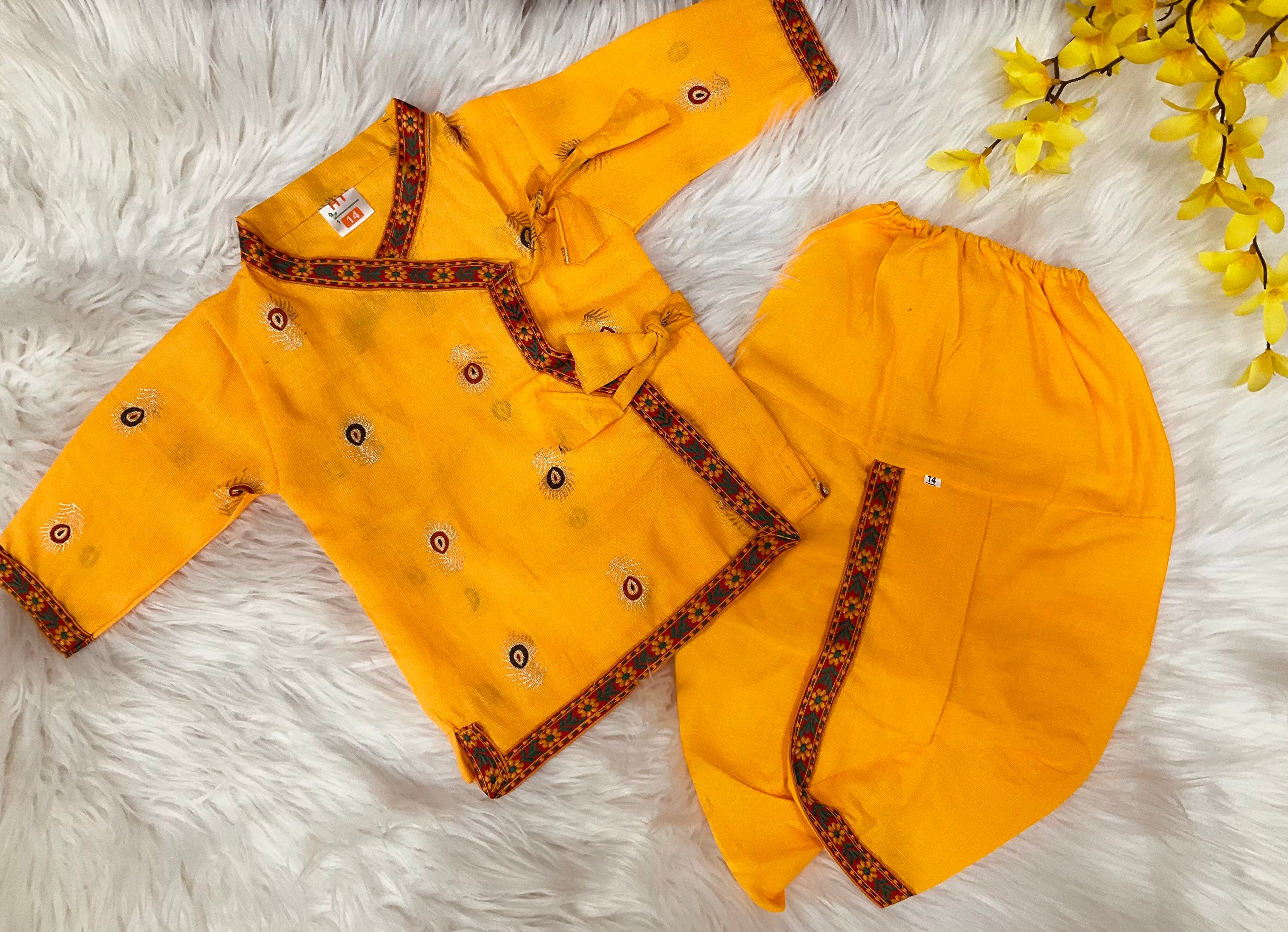 Pure Cotton -Krishna costume/dress with ACCESSORIES  image 1