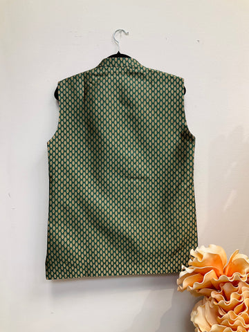 Dark Green Mens Wear vest