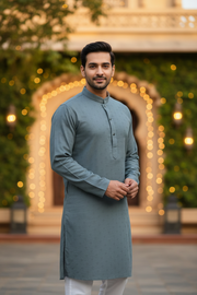 Grey Mens kurta set