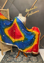 Multicolor Bandhini dupatta
