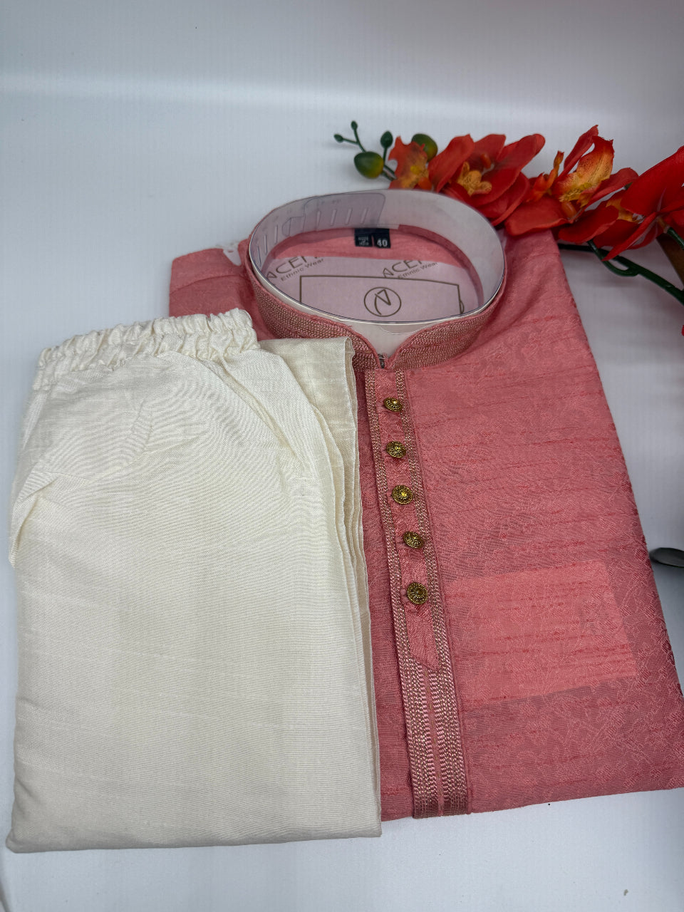 Vibrant High Quality Mens Kurta Set image 1
