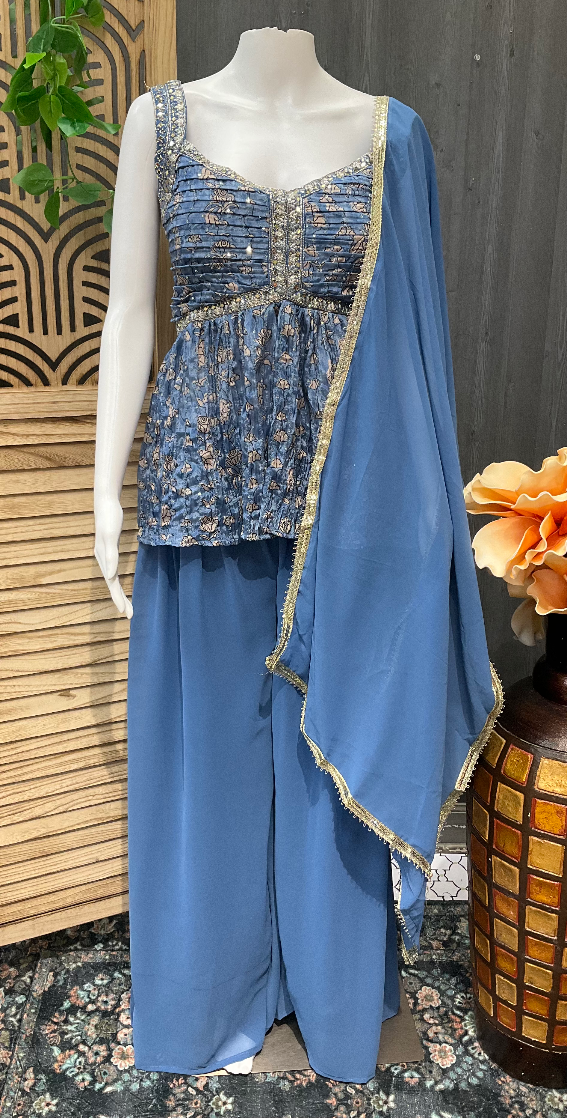 Indo Western Style-Party wear Palazzo Sets image 5