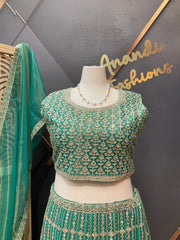 Pastel Green Plus size lehanga set