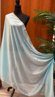 Satin Silk Dupattas with Gold Border