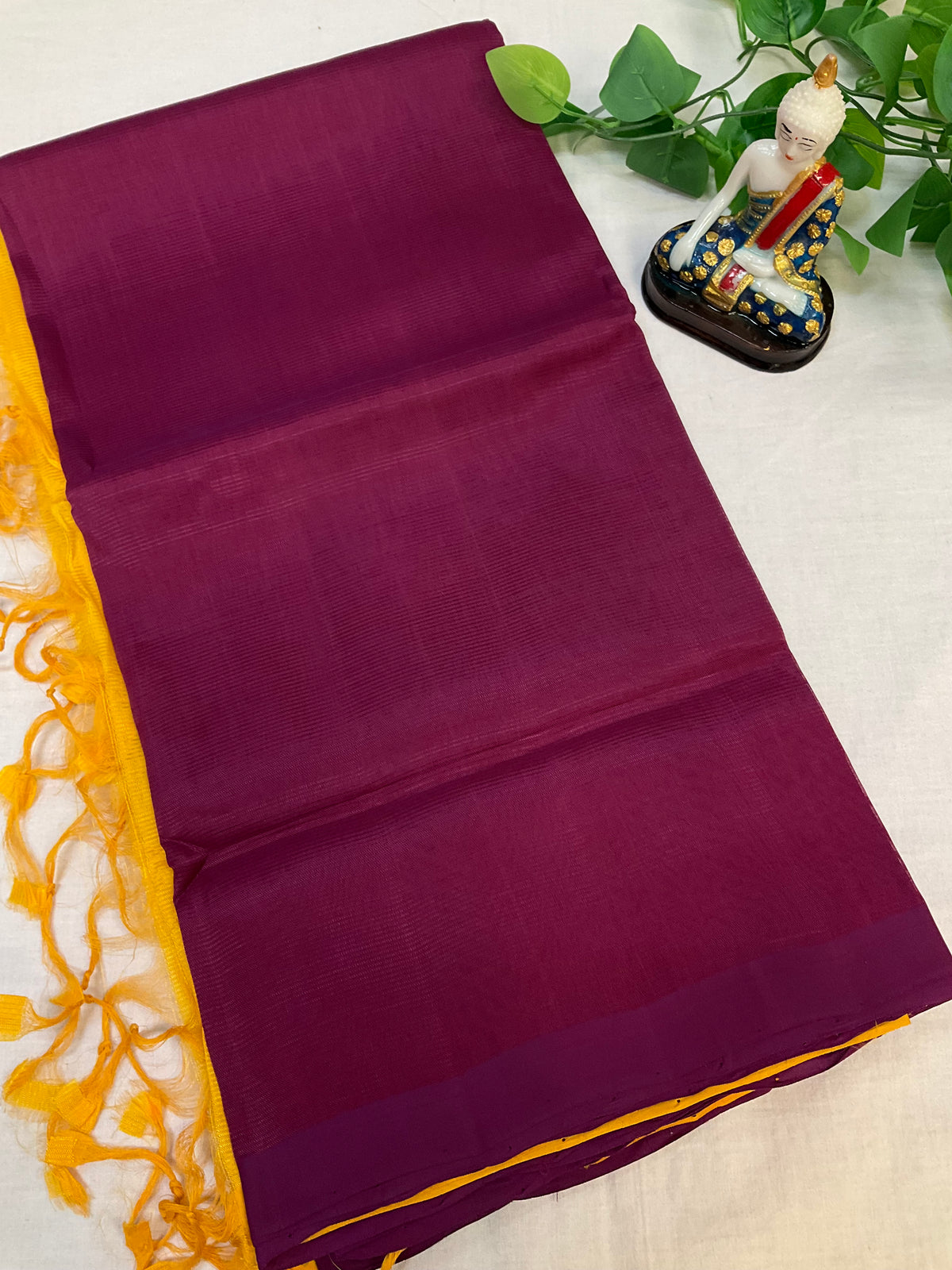 Mangalagiri Silk Plain Saree