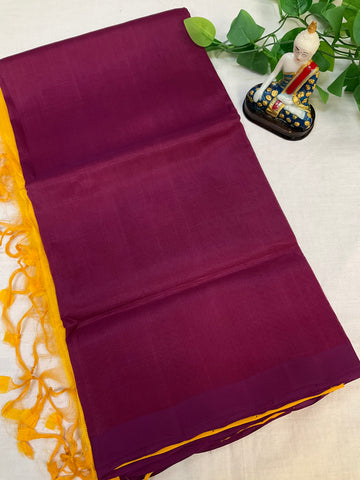 Mangalagiri Silk Plain Saree