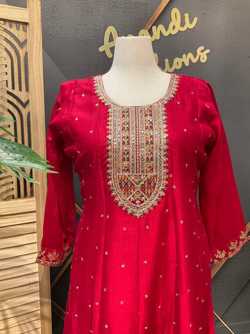 Plus size Party Wear Anarkali Kurti set- Size 46/48