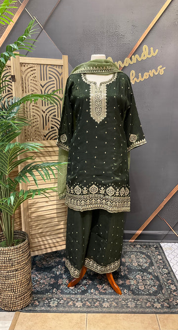 Size 52- Plus Size Party Wear Palazzo Sets