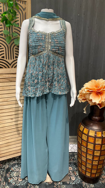 Indo Western Style-Party wear Palazzo Sets