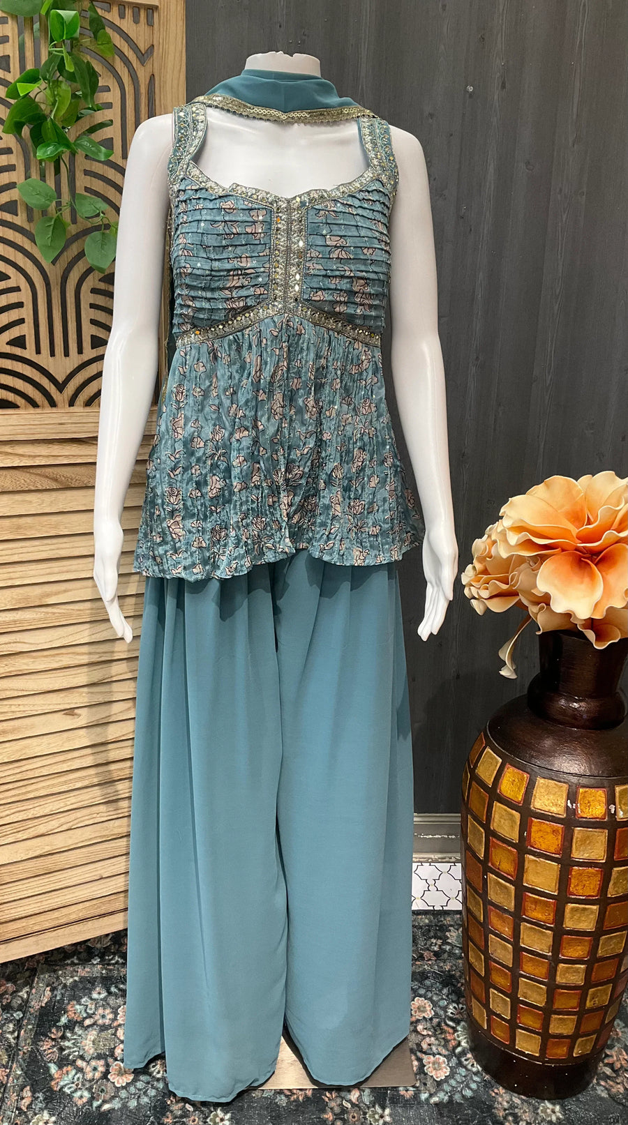 Indo Western Style-Party wear Palazzo Sets