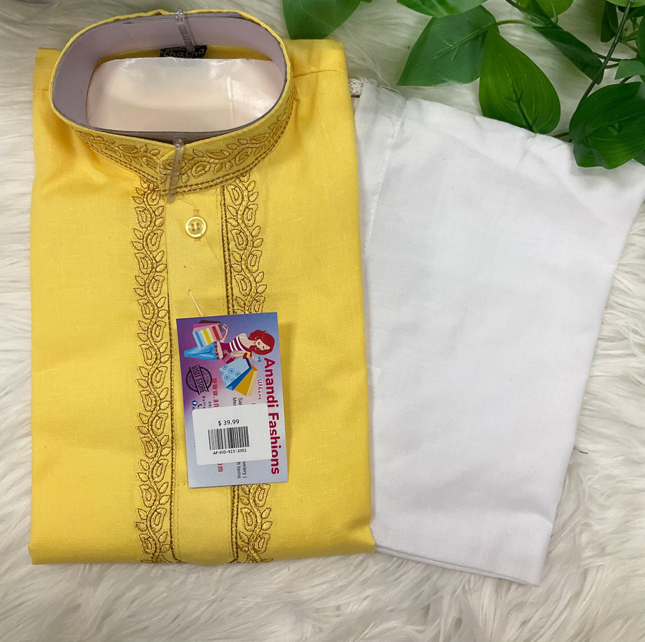 Boys Kurta - Vibrant Colorful Silk Young Boys Cotton Kurta Pajama Set image 1