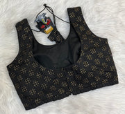Back Opening Sleeveless Blouse