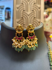 Temple Jewelry Jadau Kundan Long Haram/Necklace set