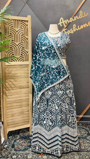 Plus size Heavy Work lehanga set