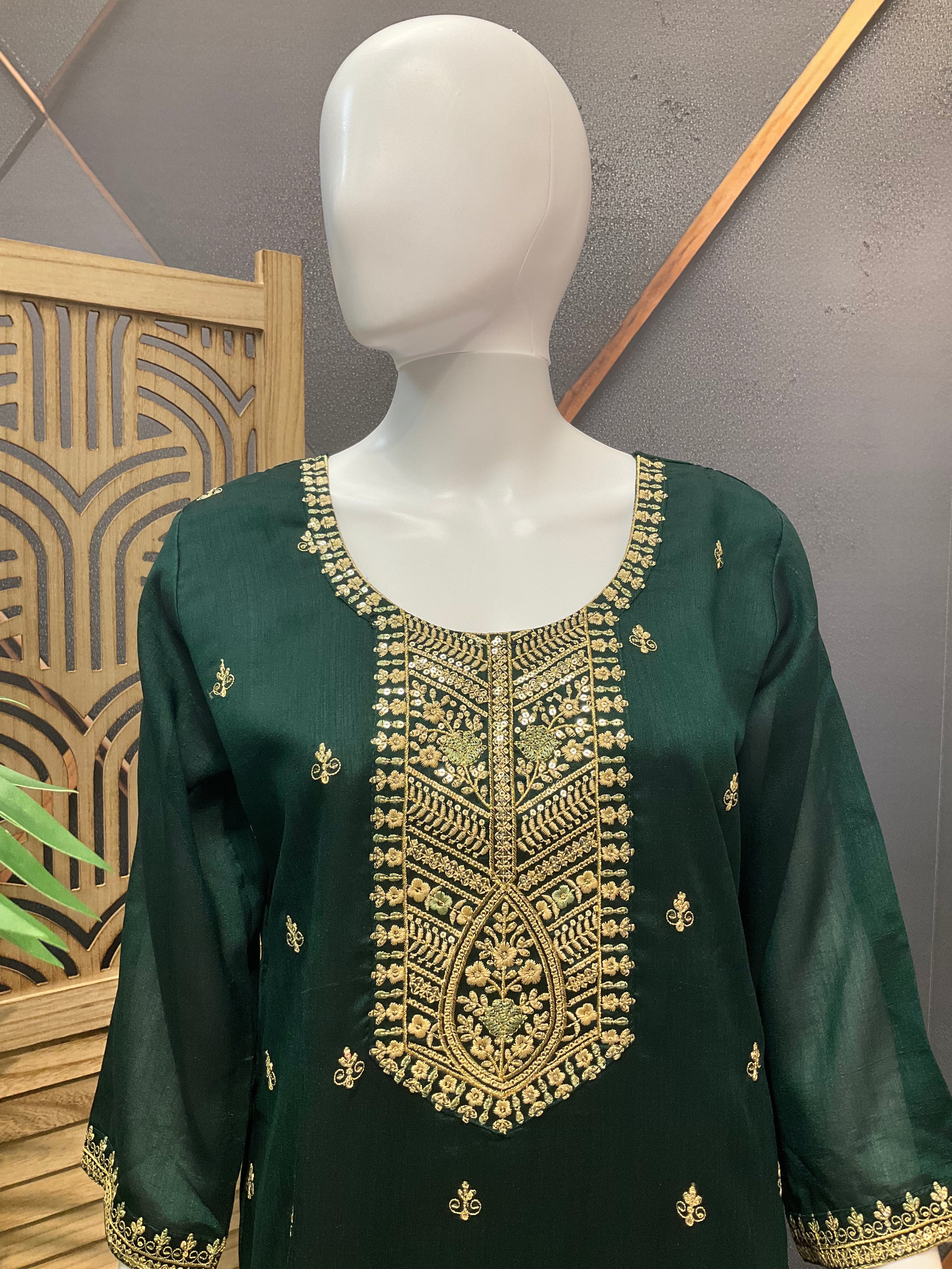 Party Wear Chudidhar/Kurti Set