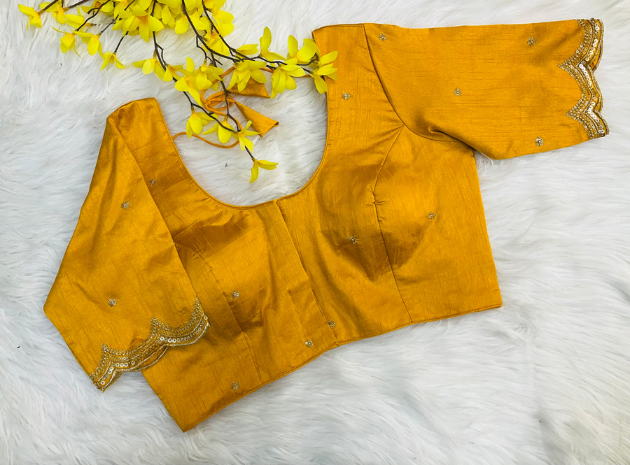 Raw Silk Blouse