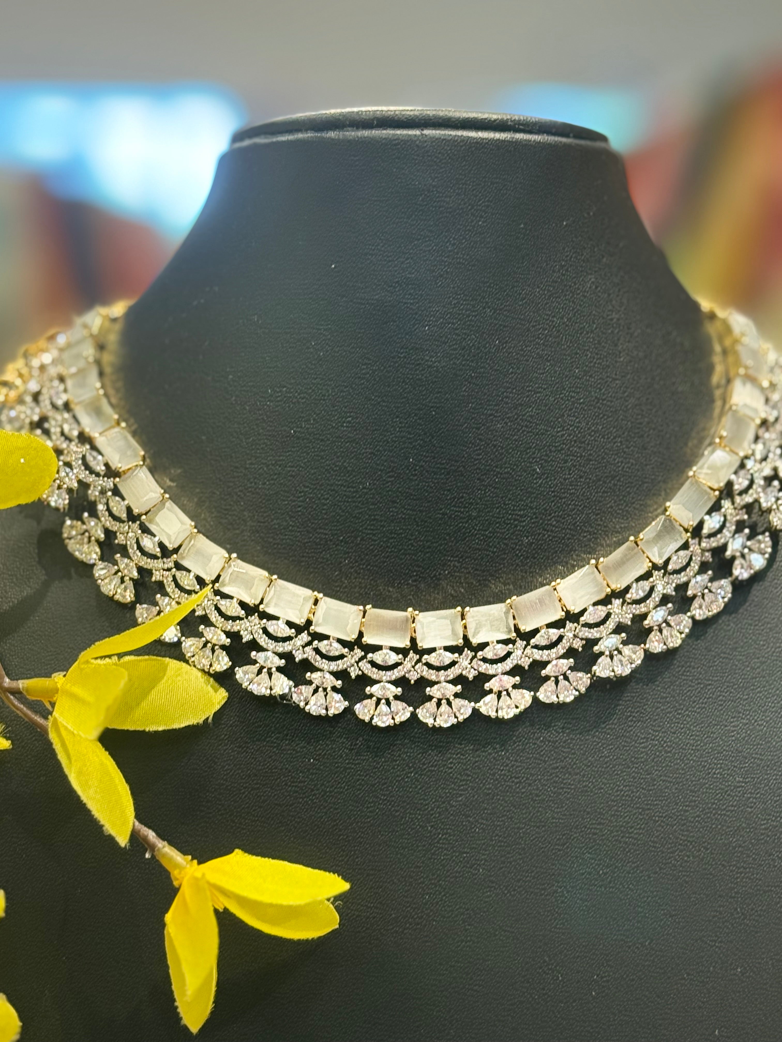 Party Wear CZ Necklace set