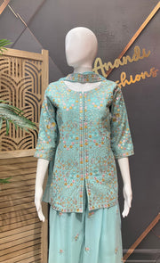 Teenage Girls Blue Palazzo set