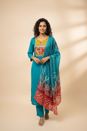 Women’s Rama Blue Kurti Set