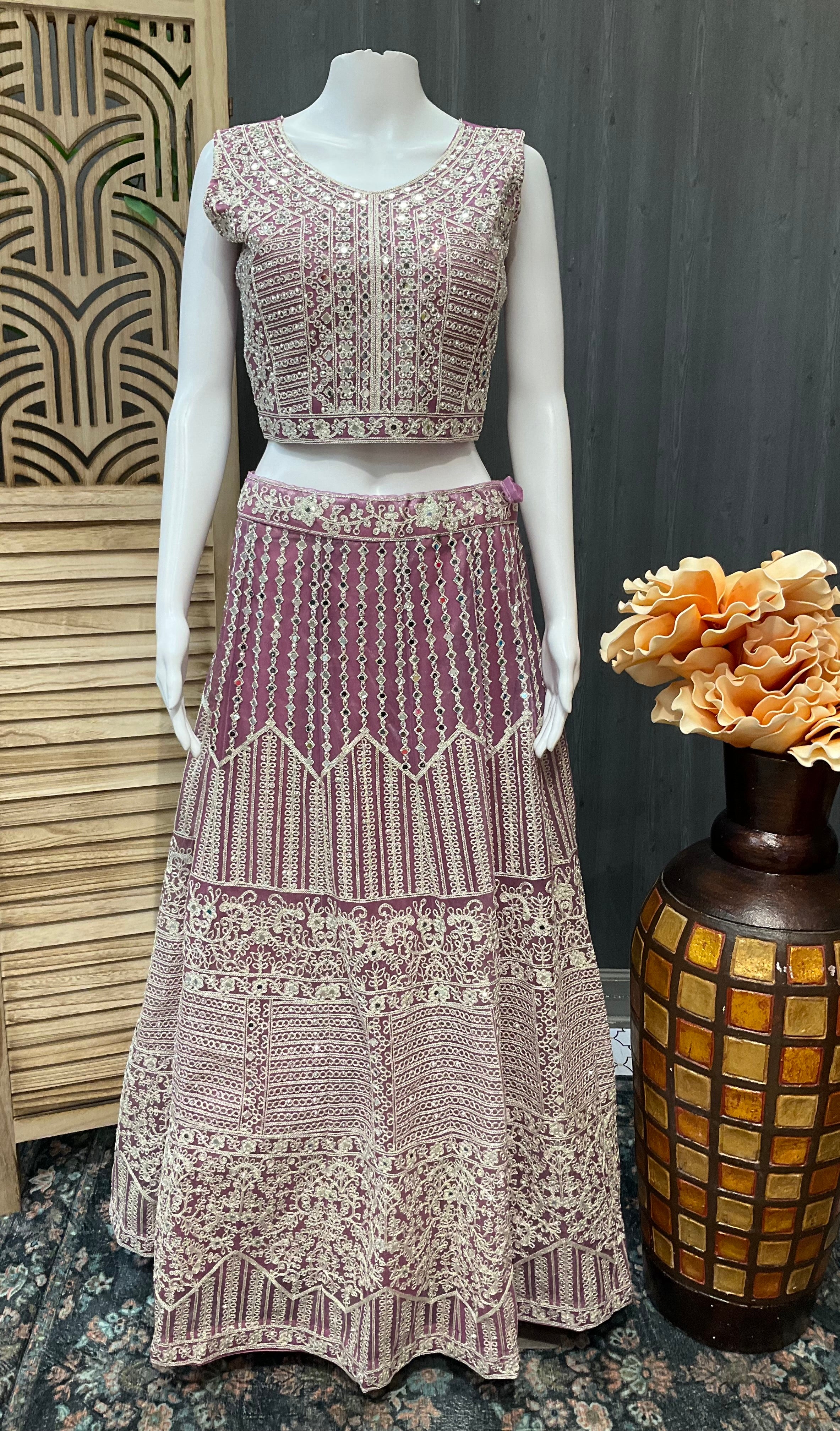 Pastel colour -Heavy Work Lehanga Sets