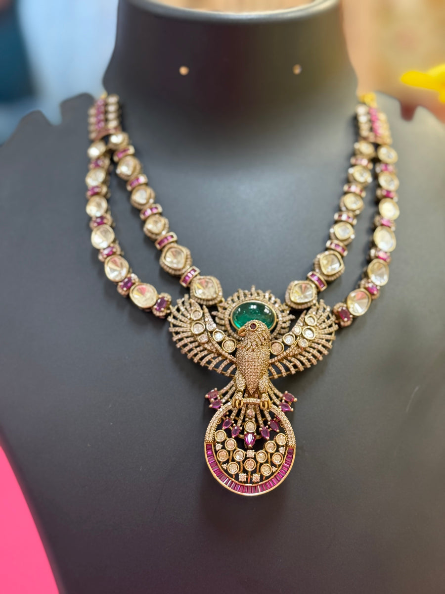 Premium Collections Mosanite Necklace set