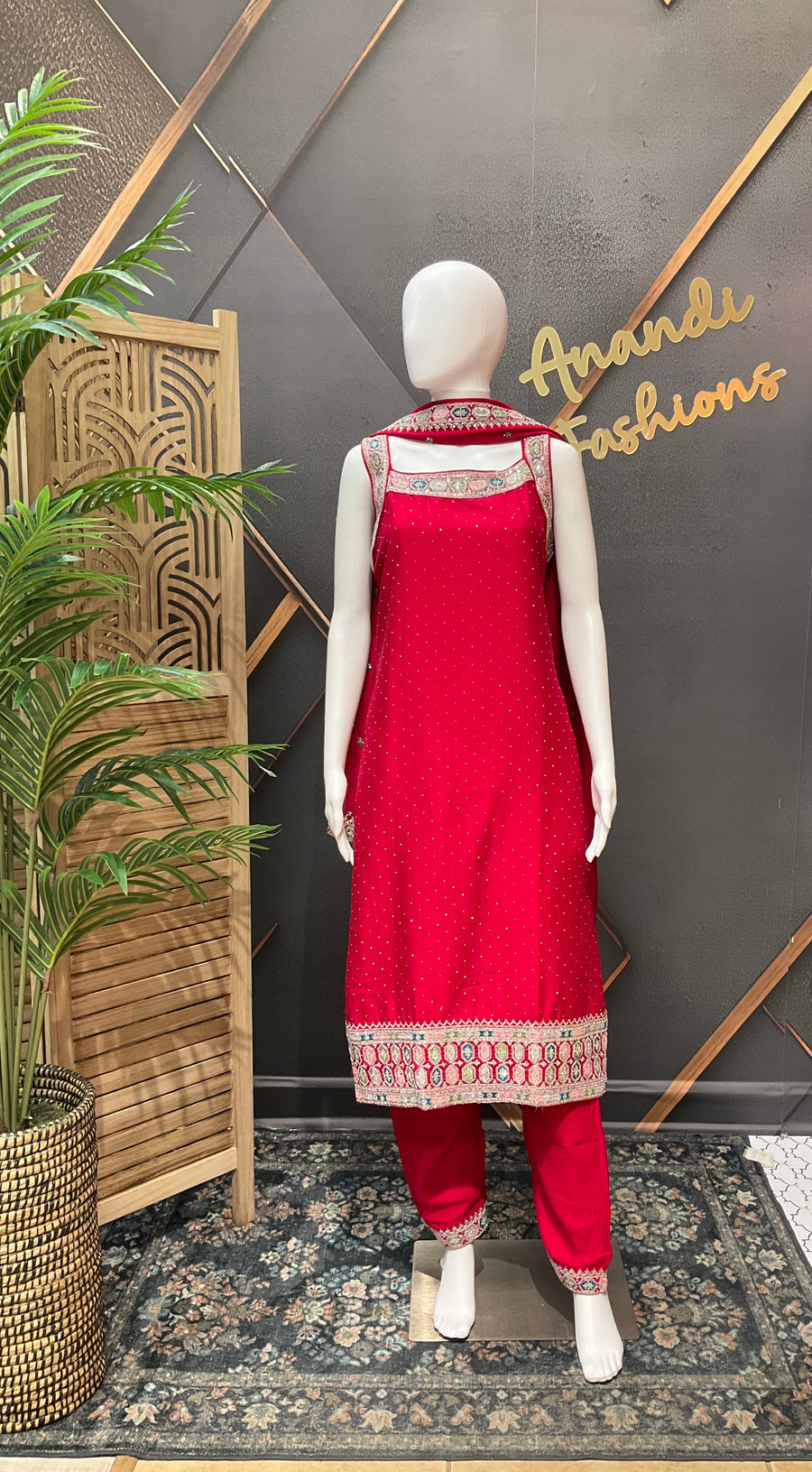 Party Wear Sleeveless Kurti set