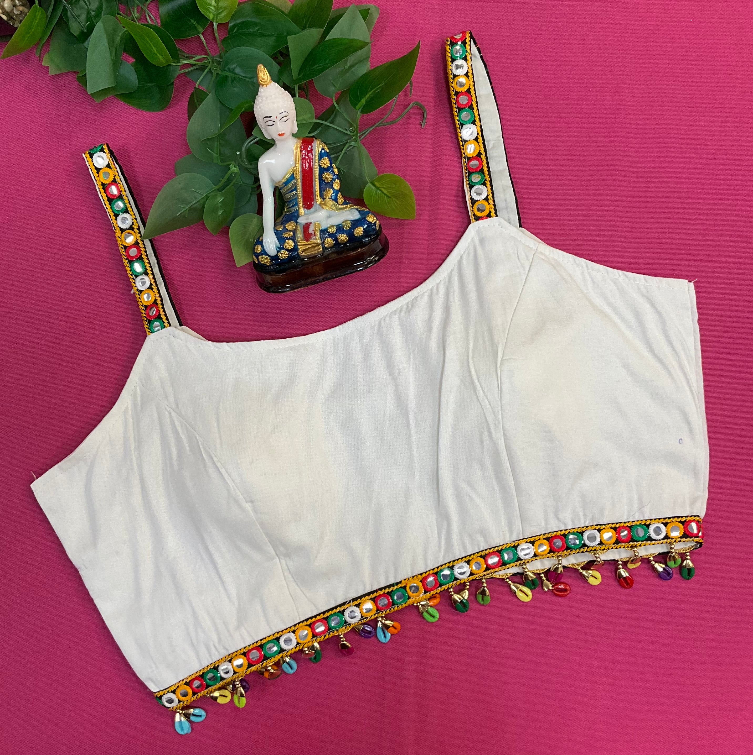 Thin Strap Colorful Pure Cotton Blouses