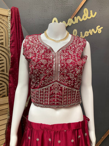Satin Silk Lehanga sets