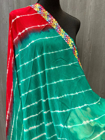 Chiffon Dupatta - Vibrant Chiffon Leheriya Dupattas