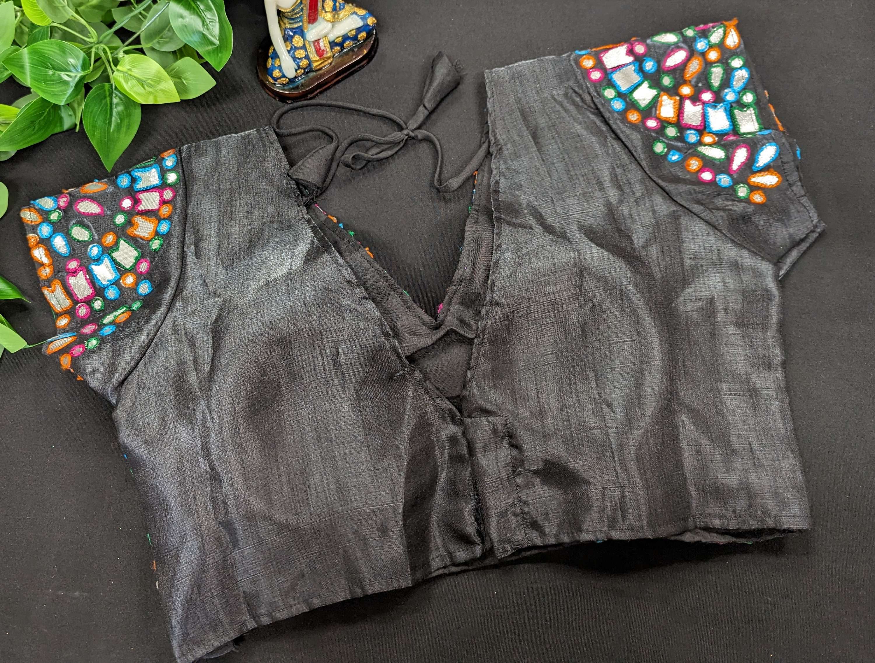 Blouses with Multicolor thread work image 8