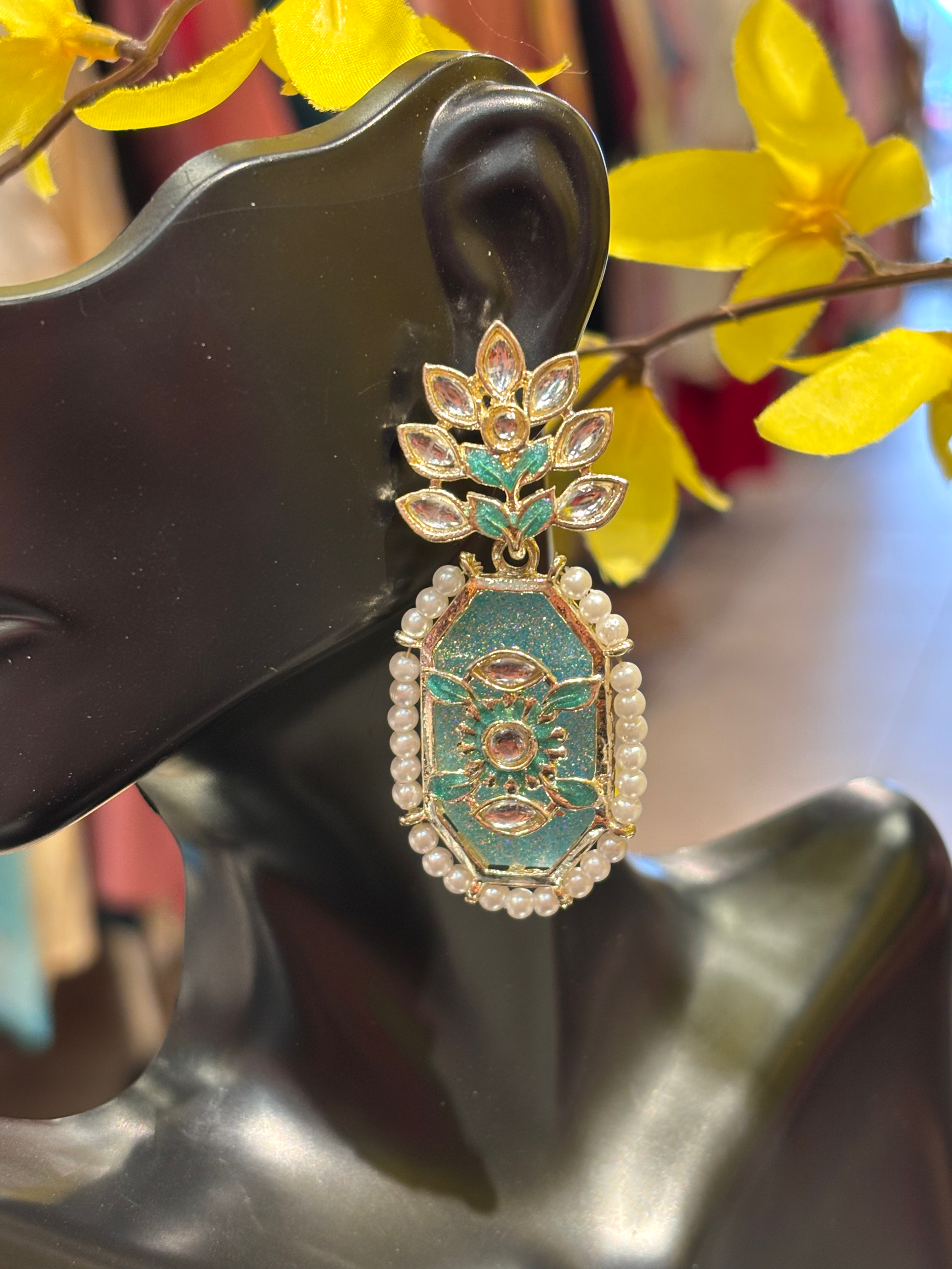 Fancy Blue Earrings image 0