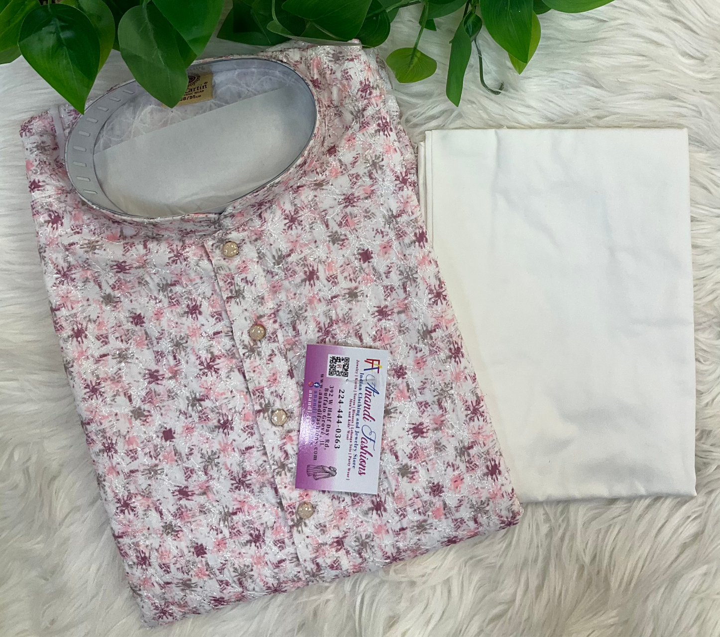 Premium Quality Elegant Men’s kurta set with zipped pajama image 1