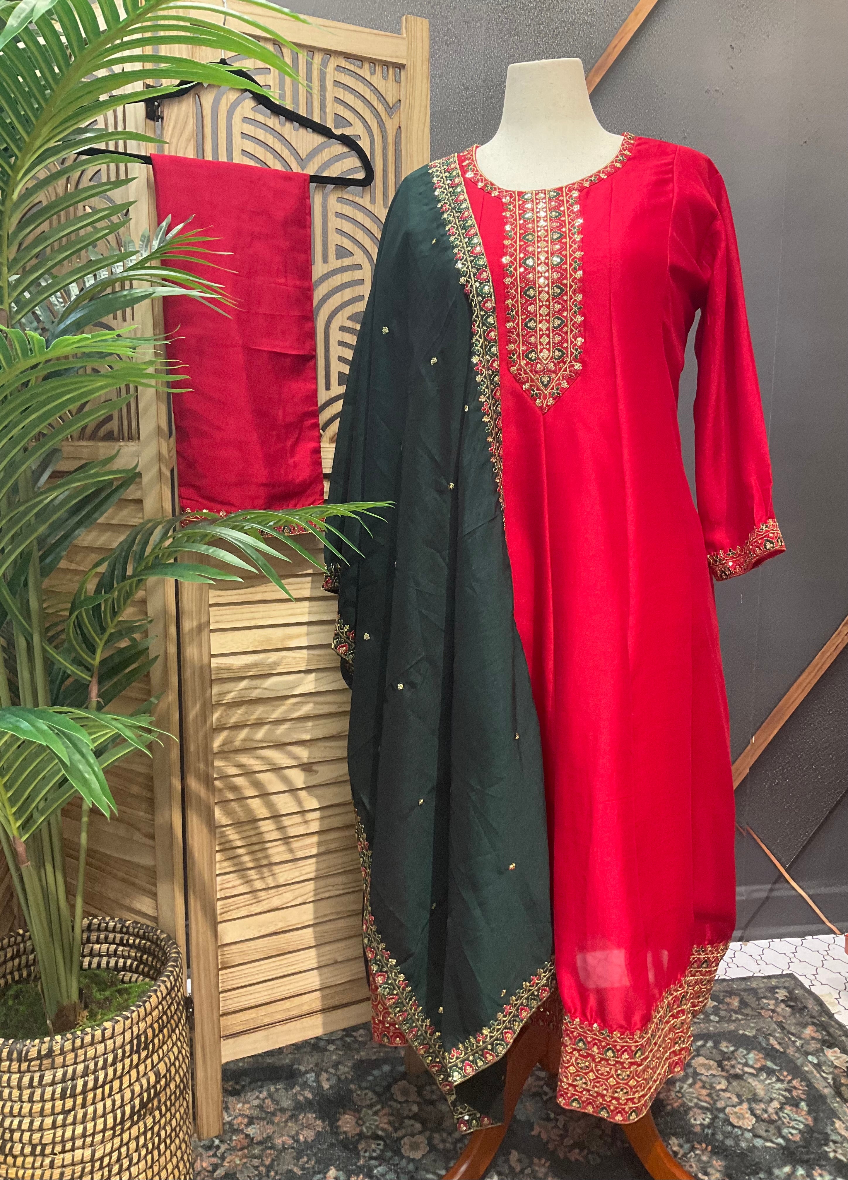 Plus Size Party Wear Anarkali Suits/Kurti sets