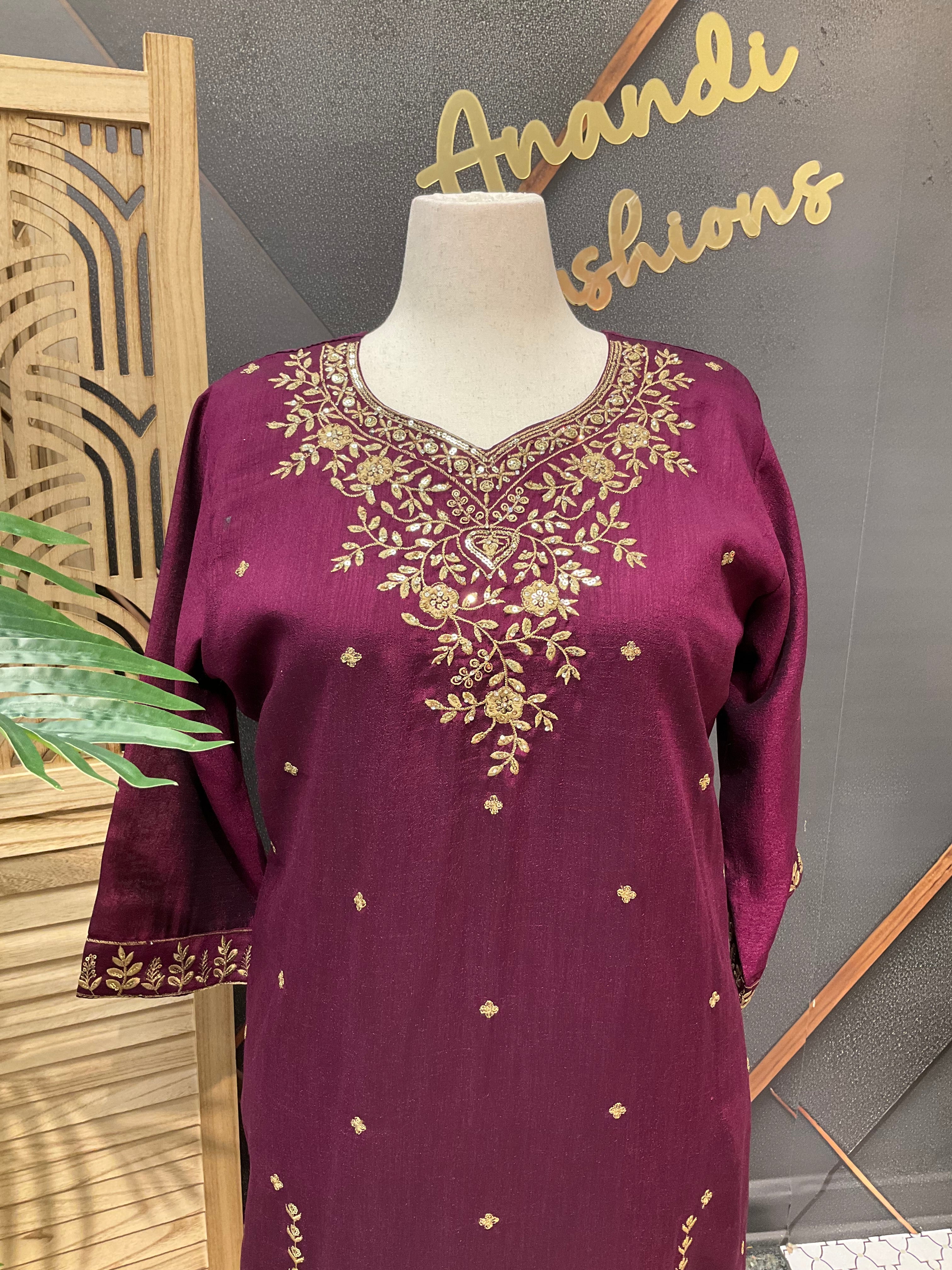 Plus size Party Wear Kurti sets