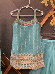Blue Toddler sharara set