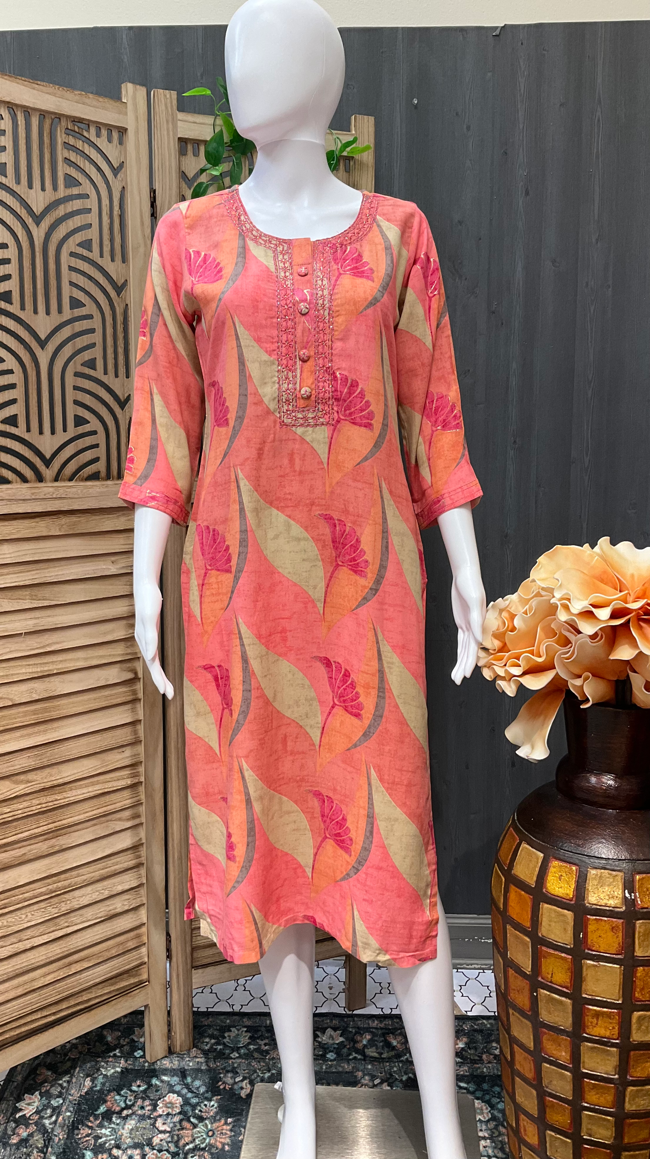 Soft Rayon Kurti with Digital Print  image 0