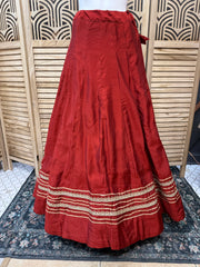Satin Silk Lehenga Skirt - Party & Wedding Wear
