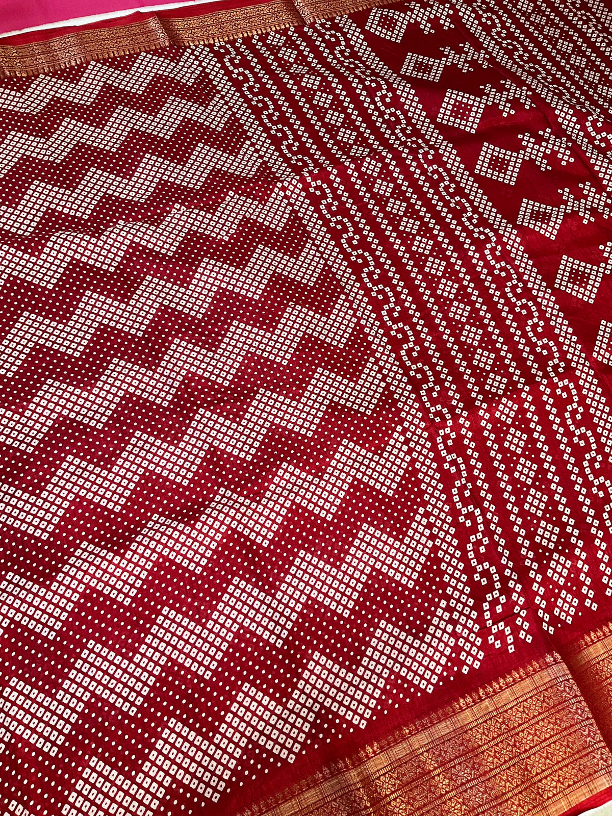 Maroon Silk Saree