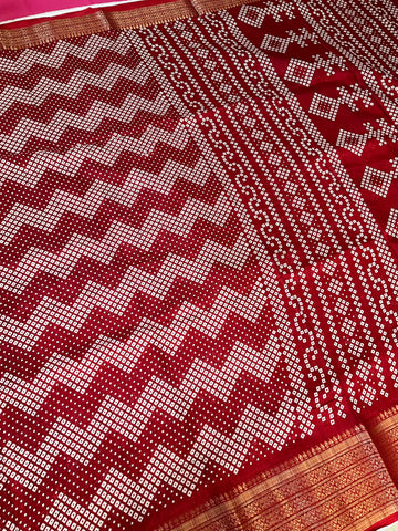 Maroon Silk Saree