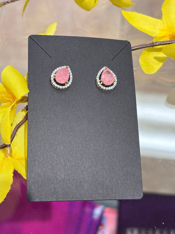 Colorful CZ Studs